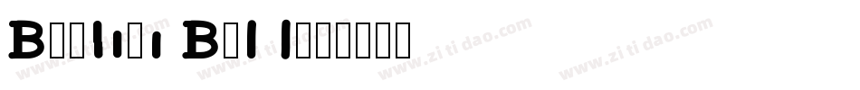 Bookman Bold字体转换